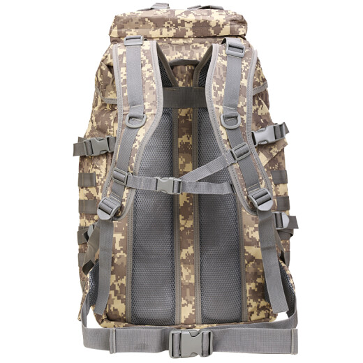 Thornwolf Outdoor Backpack Large Capacity Tactical Mountaineering Bag Military Fan Hiking Travel 50L Oxford Cloth Backpack CLDM5002ACU Camouflage