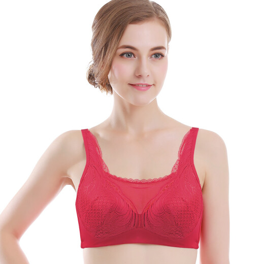 Sharon's new prosthetic bra, fake breasts, post-operative bra, tube top 6208 Chinese red 95C