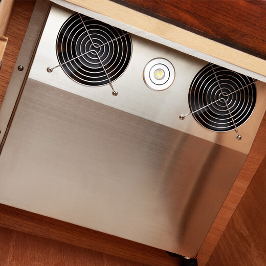 CIGARLOONG CL-339C cigar cabinet constant temperature and humidity solid wood cabinet intelligent compressor silent energy saving pure cedar wood cigar cabinet wood color