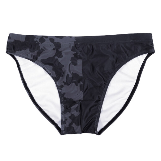 TADDLEE 游泳裤三角男士 低腰性感速干男泡温泉泳裤泳衣本地仓大码专业成人迷彩泳裤 XF126深蓝色 S【155-185cm 45-60kg】