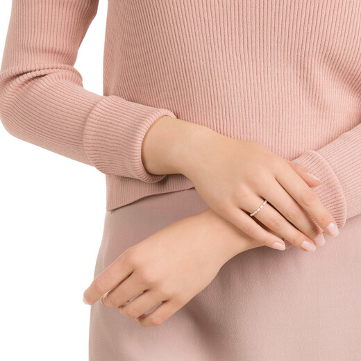 Swarovski (SWAROVSKI) MATRIX ring classic shiny light luxury jewelry for women rose gold plated 52mm-No. 12 5366583