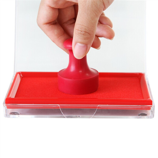 Tianshun Printing Platform Printing Oil Quick-drying Square Printing Platform Round Printing Oil Red 9864 Transparent Square Printing Platform 1