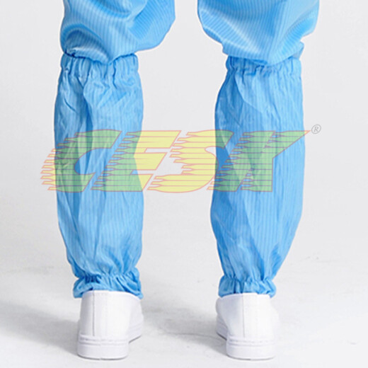 CESK long shoes leather high boots clean shoes purification dust-proof static electricity dust-free workshop clean room PU soft bottom PVC bottom work boots blue tube PVC bottom 42