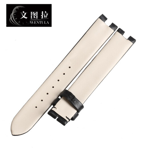 
Ventura Suitable for Guchi YA14140 strap for women GC Guchi watch strap notch black white background thin plain leather without metal buckle 14mm