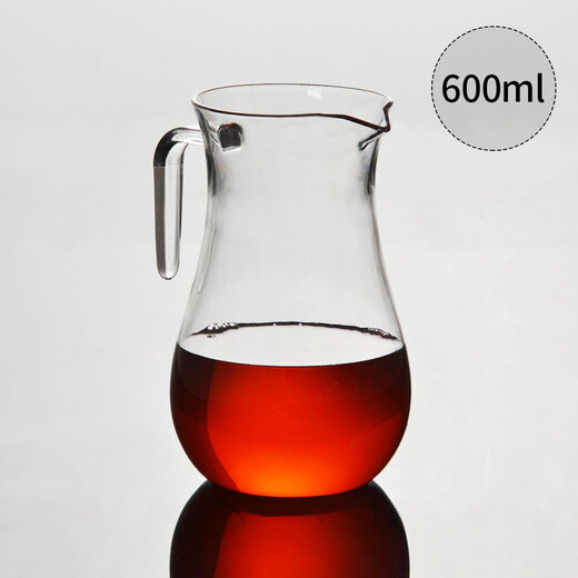 Acrylic liquor dispenser, juice jug with red wine Fenjiu jug, unbreakable plastic transparent decanter, acrylic wine dispenser-600mL