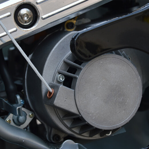 Langchuang 49cc mini motorcycle two-stroke mixed oil fuel version small sports car hand-start small fuel version black 2-stroke mixed oil