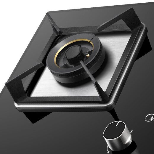 Midea tempered glass gas cooker, high power, first-class energy efficiency, double-burner embedded gas cooker (natural gas) JZT-Q370B