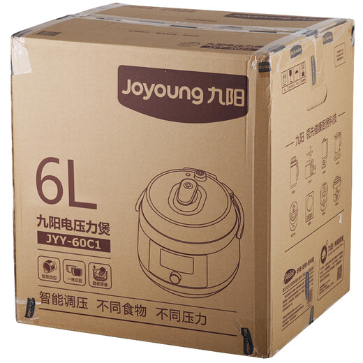 Joyoung 6L Large Capacity Electric Pressure Cooker JYY-60C1 Intelligent Pressure Adjustment One-touch Rotary Control Korean Cool Spin Electric Pressure Cooker