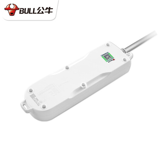公牛（BULL）开关插座家用电源有线带线插座1.8米3米4米5米长线多功能多孔插线板/排插接线板家用拖线板 6米三插孔GN-606