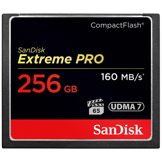 SanDisk 256GB CF (CompactFlash) memory card 4K 3D video UDMA-7 ultra-fast camera memory card reading speed 160MB/s writing speed 140MB