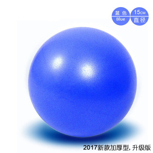 Mini Yoga Ball Pilates Small Ball Balance Fitness Gymnastic Ball 15CM Blue Thickened + Free Pump More Yoga Ball Sizes
