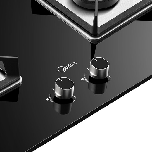 Midea tempered glass gas cooker, high power, first-class energy efficiency, double-burner embedded gas cooker (natural gas) JZT-Q370B