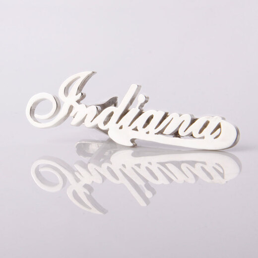 Cupi Love DIY Customized 925 Silver Name Tie Clip Men Giving Boyfriend Gifts Creative Gifts Fashion Accessories Letters Business Classic Fashion Tie Clip With Chain