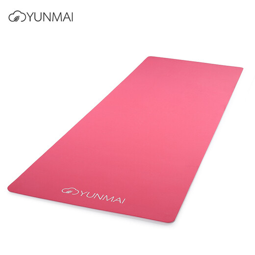 YUNMAI yoga mat, fitness mat, non-slip, sweat-absorbent, widened and thickened, pink