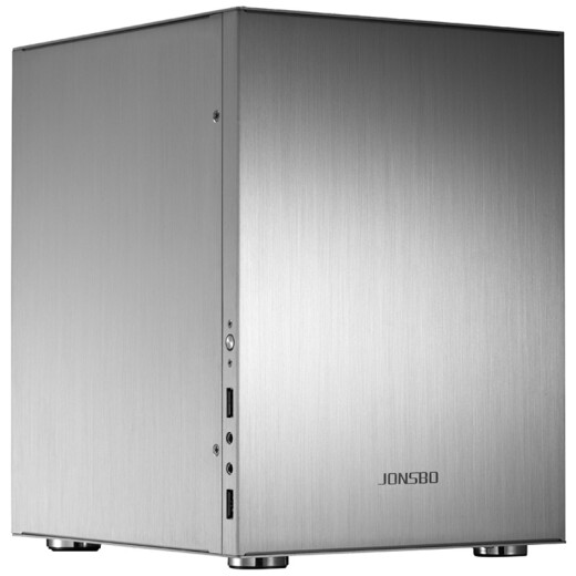 JONSBO C2 silver MINI chassis (supports 24.5*21.5CM size internal motherboard/aluminum chassis/ATX power supply/80MM high internal radiator)