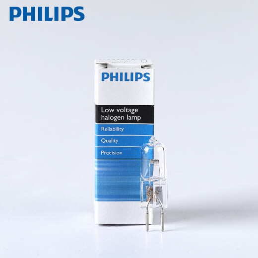 Philips importierte Mikroskop -Glühbirne 7023 Pin Lampe Perle 7724 Halogenlampe Perle 12V Projektor Philips importiert 7027 12V 50W G6.35