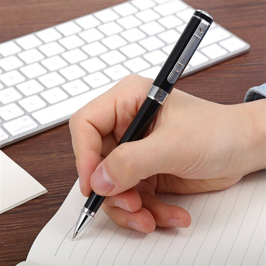 
Picasso (pimio) signature pen Business office gift orb pen Adult signature pen Student writing practice graduation gift 0.5mm gentleman series 902 bright black silver clip