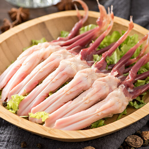 Liuhe Cherry Valley duck frozen duck tongue 0.6Jin Jin equals 0.5kg Liuhe braised duck tongue sauce duck tongue barbecue ingredients