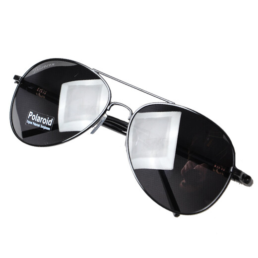 Gravel sunglasses for men, polarized inner blue film coated men's toad glasses, professional all-season driving sunglasses, can be equipped with myopia, black frame, blue film