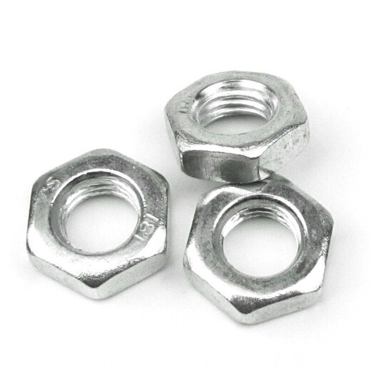 Jishuo GB6172/GB54 galvanized thin nut M6-M30 flat nut Hexagonal thin nut Galvanized nut Hexagonal nut M22[5 pieces]