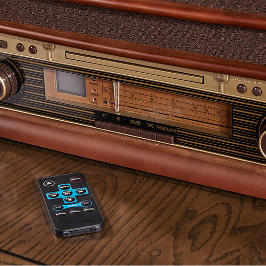 Famous actor 1411 vinyl record player retro record player Bluetooth gramophone LP Bluetooth audio vintage record player CD player Bluetooth version desktop