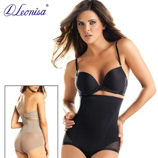 Leonisa hohe Taille dünner Körperhäutehose Bauch Hebedocke Körper schlampige Hose Boden Bauch Schlampe Hose dünne atmungsaktiven Bauch 12811 Schwarz M.