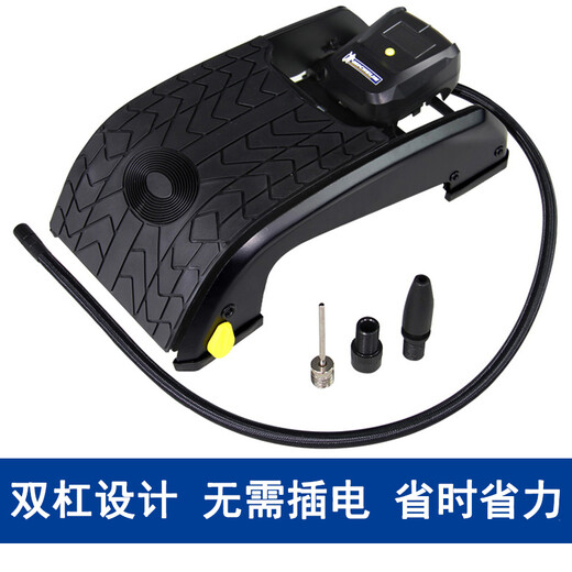 
Michelin foot-pedal inflatable pump digital night vision tire pressure gauge tire inflatable pump for automobile, motorcycle, bicycle 12209 twin cylinder inflatable pump