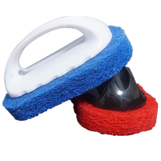 Clean Dragon plastic floor cleaning brush wiping range hood stove top decontamination tile marble scouring brush blue 3 pack