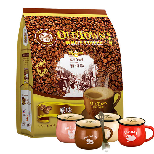 旧街场（OLDTOWN） 马来西亚进口 怡保白咖啡  原味速溶咖啡684g