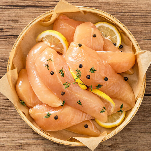 Liuhe Chicken Breast 2Jin Jin is equal to 0.5kg White Feather Chicken Healthy Light Food Frozen Chicken Breast Low-fat Fitness Ingredients