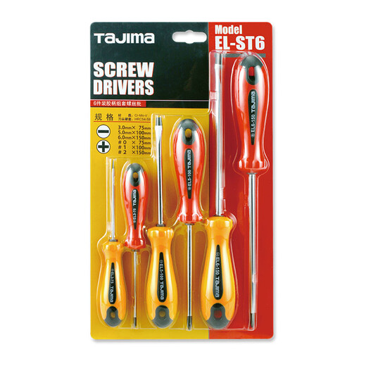 Tajima screwdriver set 1 set of 6 pieces 1301-0696