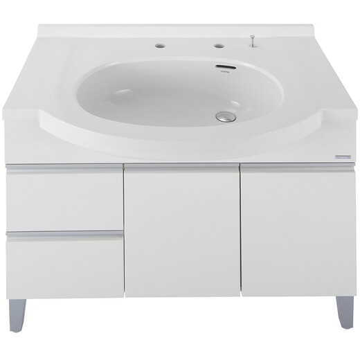TOTO bathroom cabinet set 0.9 meters bathroom counter basin + faucet black/white optional LDKW903K/W (06-A)