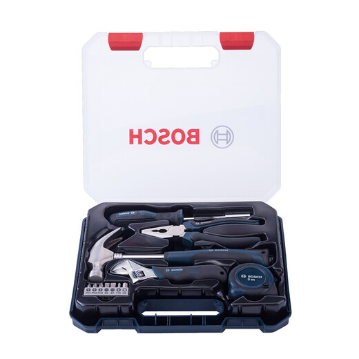 博世（BOSCH）家用多功能手动工具套装五金工具箱12件套 塑盒精装