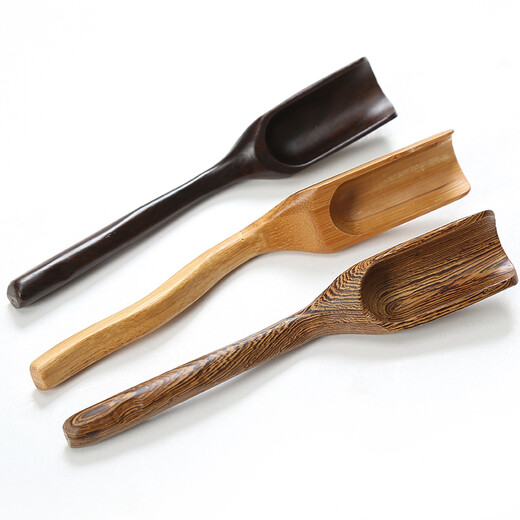 Kangyun Kung Fu tea set, tea ceremony accessories, solid wood tea spoon, chicken wing wood, black sandalwood, bamboo tea spoon, tea spoon, bamboo tea spoon
