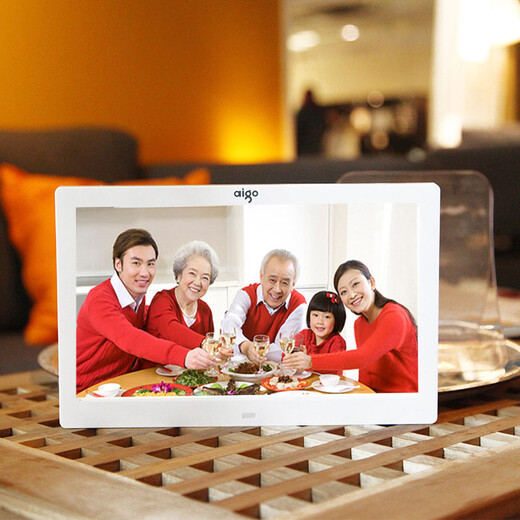 Aigo digitaler Fotorahmen DPF81/85 8-Zoll-High-Definition-elektronisches Fotoalbum, Musikvideo kann in SD-Karte/U-Disk eingefügt werden, aktualisierte Version des Fotoalbums, Standard +32G-Karte
