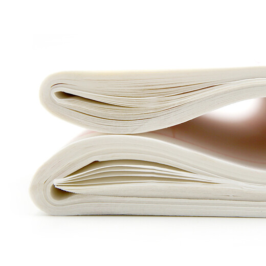 Rongbaozhai rice paper rice grid paper four treasures of the study calligraphy practice paper half-baked half-cooked non-stained ink students medium and large regular script brush paper handmade paper set wholesale beginners rough edge paper 7.5cm*32 grid/100 sheets Same as Specifications buy 2 get 1 free