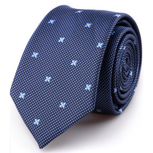GLO-STORY hand tie 6cm men's business formal wear Korean style trendy versatile tie gift box MLD824056 royal blue