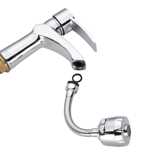 Jiyikai (JYK) Wasserhahn Bubbler zweistufiger Wasserauslass Universeller 360-Grad-Rotary Extender Filter Mesh Duschküche Basin Splash-Gelenk-Verlängerungszubehör (653) Silikon-Multifunktionsgelenkset Set