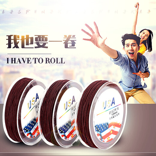 Diy imported core-spun elastic thread beading thread bracelet rope elastic thread bead rope threaded with beads elastic thread bracelet 0.6 mm thick per roll