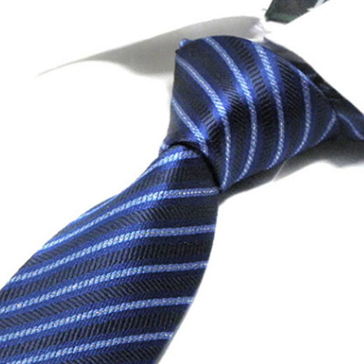 GLO-STORY tie men's business formal wear Korean style wedding groom 6cm small tie MSL814054 blue fine twill