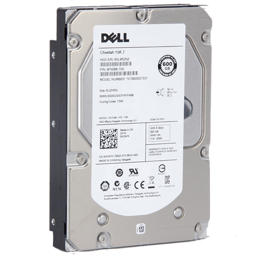Dell Enterprise Server-Festplattenzubehör SAS 1 TB 2 TB 3 TB 4 TB 6 TB 8 TB 10 TB 600 GB SAS 15.000 U/min 2,5 Zoll