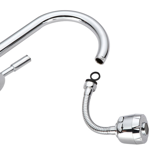 Jiyikai (JYK) Wasserhahn Bubbler zweistufiger Wasserauslass Universeller 360-Grad-Rotary Extender Filter Mesh Duschküche Basin Splash-Gelenk-Verlängerungszubehör (653) Silikon-Multifunktionsgelenkset Set