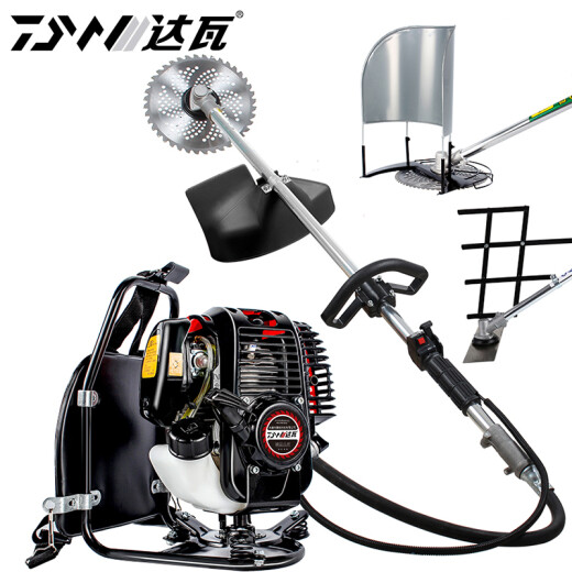 DAWA German power technology lawn mower, lawn mower, four-stroke gasoline engine, rice harvester, electric agricultural tool, backpack + rice supporter + grass supporter