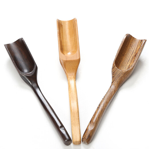 Kangyun Kung Fu tea set, tea ceremony accessories, solid wood tea spoon, chicken wing wood, black sandalwood, bamboo tea spoon, tea spoon, bamboo tea spoon
