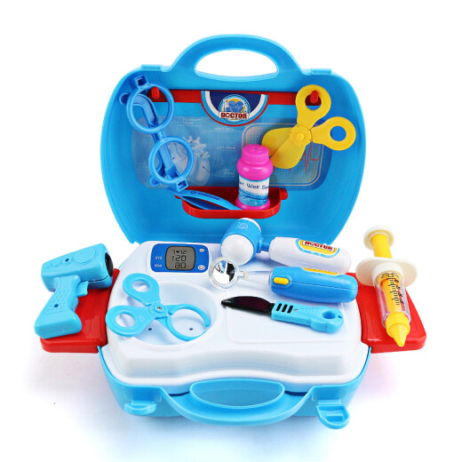 Bova Play House Toys Suitcase Kitchen Toys Doctor Toys Simulation Tools 3-6 Years Old Baby Children Boys Girls Educational Toys 7015 Small Clinic-Fun Medical Tool Box (with Lights)