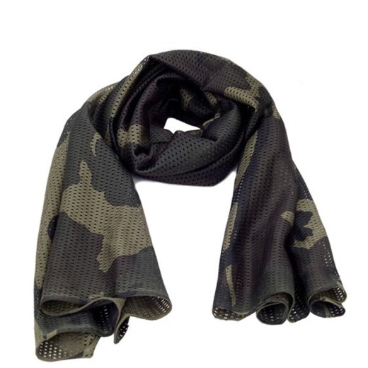 Yihe Outdoor Tactical Scarf Men's and Women's Camouflage Square Scarf Jungle Camouflage One Size