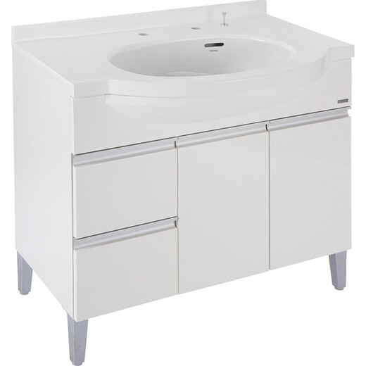 TOTO bathroom cabinet set 0.9 meters bathroom counter basin + faucet black/white optional LDKW903K/W (06-A)