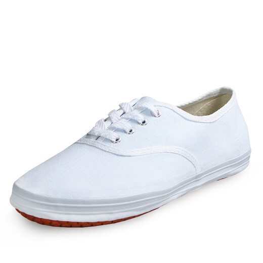 Chaussures en toile à lacets à lacets à lacets de filet blanc double chaussures de gymnastique pour hommes chaussures arts martiaux blancs chaussures décontractées pour enfants chaussures de sport légères chaussures de fitness blanc 41