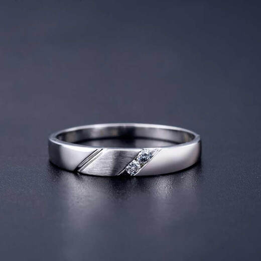 Mingzuan International Couple's Diamond Pair of Rings/Proposal Diamond Rings for Men and Women/Customized Platinum Pair of Rings, Birthday Gift for Girlfriend, Pair of Rings