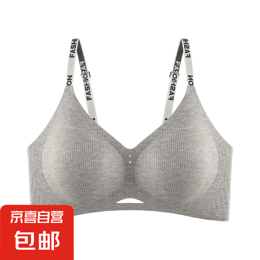 
Small-rimmed bra for women without steel rings, small breasts, gathering bra for women in summer, thin adjustment, markless underwear, side breasts, anti-sagging, light gray 2XL (40/90ABC)